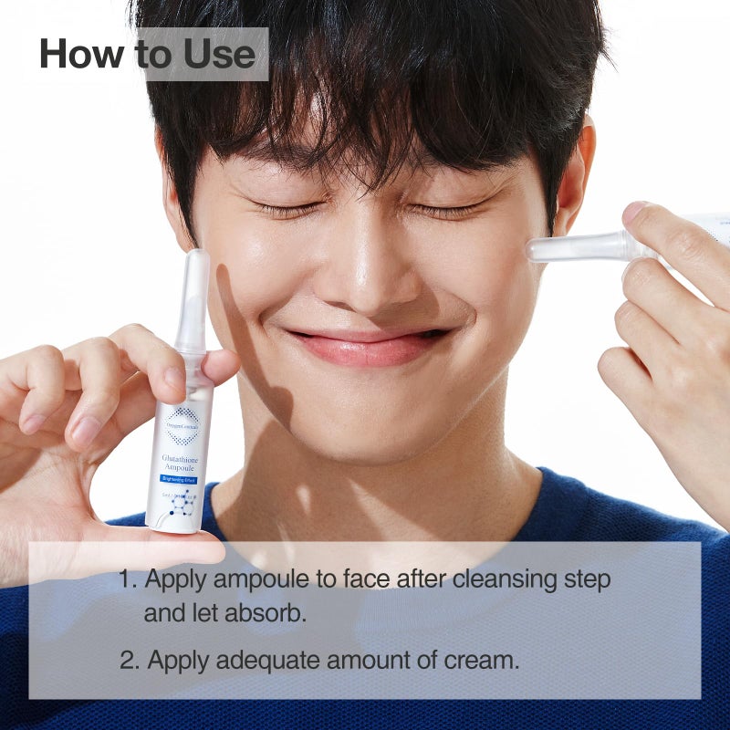 OxygenCeuticals Glutathione ToneUp Kit â€“ Antioxidant Skincare Set with Glutathione and Niacinamide, Ampoule and Cream Duo 2-Piece Set, Made in Korea - Image 5